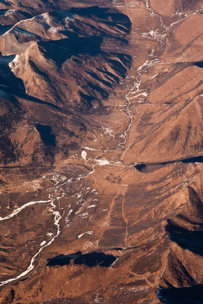 Himalay の山に航空機からの美しい眺め — ストック写真