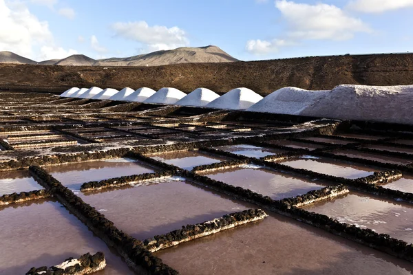 Αλάτι διυλιστήριο, αλατούχα από janubio, Λανθαρότε — Φωτογραφία Αρχείου