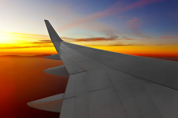 A repülőgép szárnya — Stock Fotó