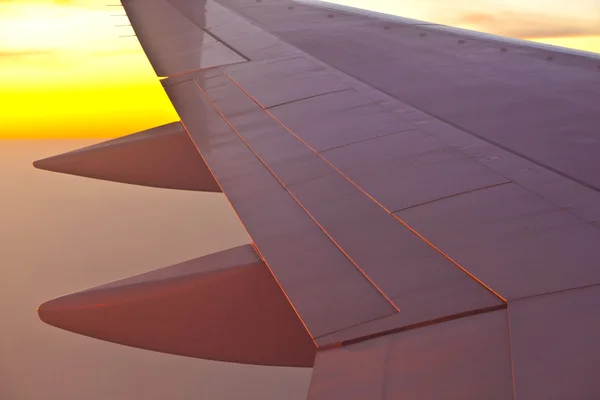A repülőgép szárnya — Stock Fotó