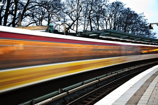 Train in motion — Stock Photo, Image