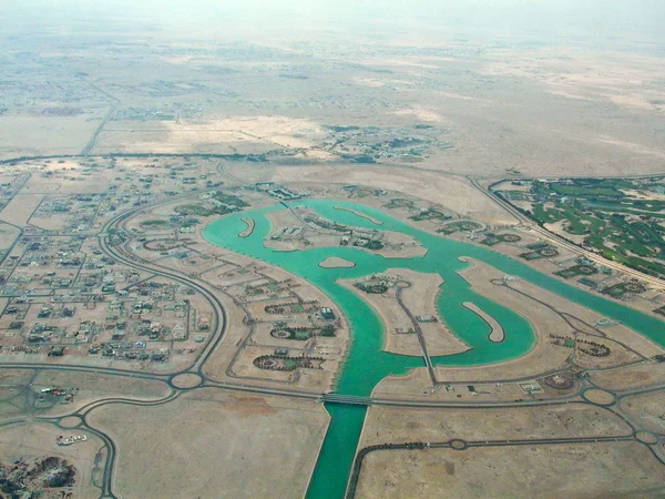 カタールの航空写真ビュー — ストック写真