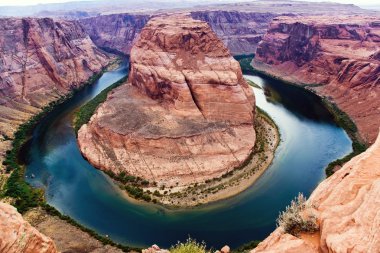 Horseshoe bend in page, Arizona clipart