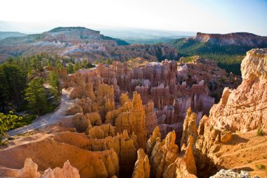 güzel manzara muhteşem taş forma ile bryce canyon