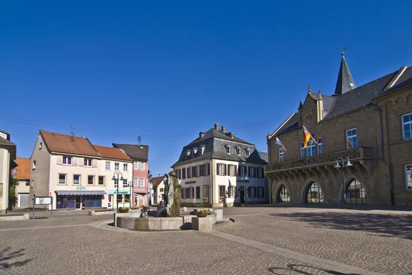 Историческая средневековая рыночная площадь Бад-Собирана — стоковое фото