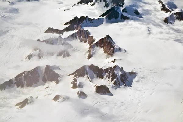 Vista aérea da antártica — Fotografia de Stock