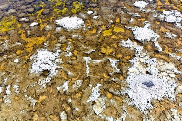 Badwater, el punto más profundo de los Estados Unidos, Saltsee mezclado con minerales — Foto de Stock