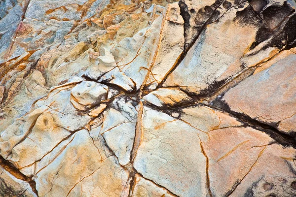 Όμορφες δομές τους, γραμμές στις πέτρες δίνει μια εντύπωση του ΝΑΤ — Φωτογραφία Αρχείου