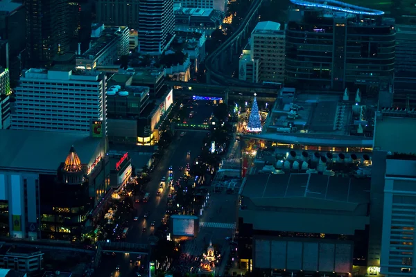Δείτε πάνω από την Μπανγκόκ από νύχτα — Φωτογραφία Αρχείου