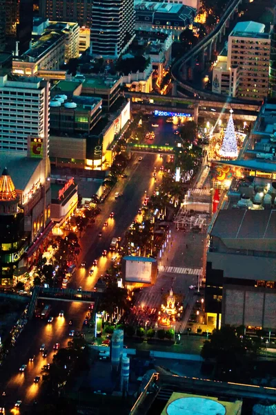 Widok na bangkok nocą — Zdjęcie stockowe
