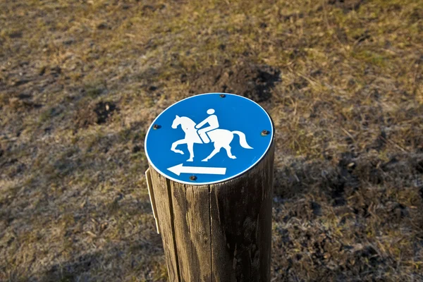 Sign riding allowed — Stock Photo, Image