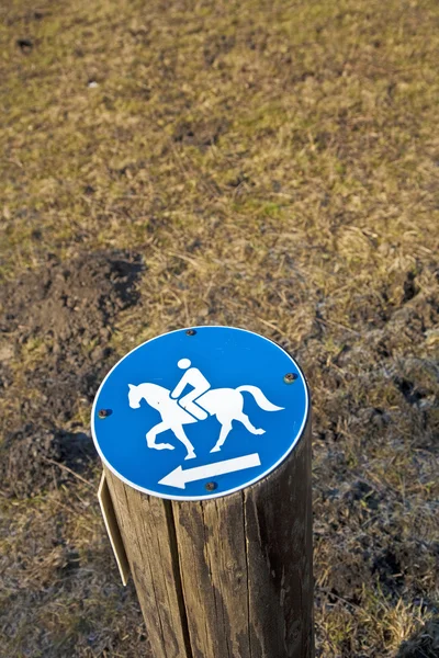 Sign riding allowed — Stock Photo, Image