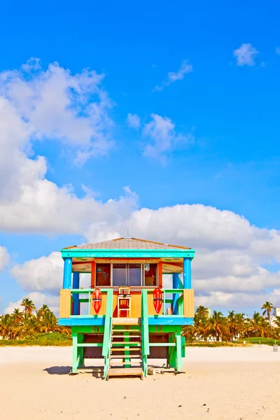Beachlife at the white beach in South Miami — Stock Photo, Image