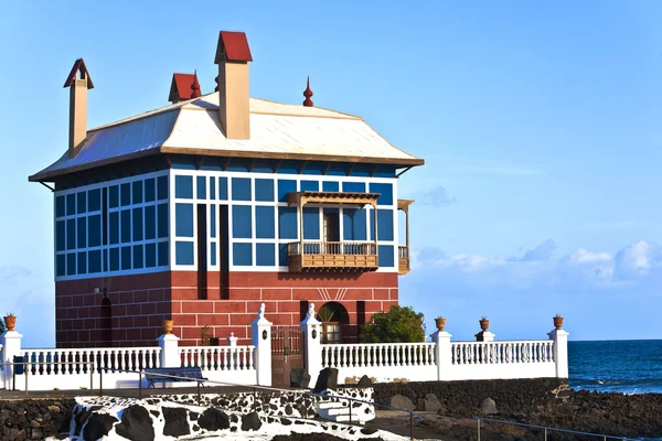 Casa Juanitu nebo modrý dům - arrieta — Stock fotografie