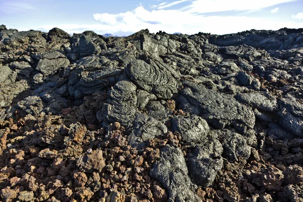 Kameny vulkanické toku dát krásné struktury — Stock fotografie