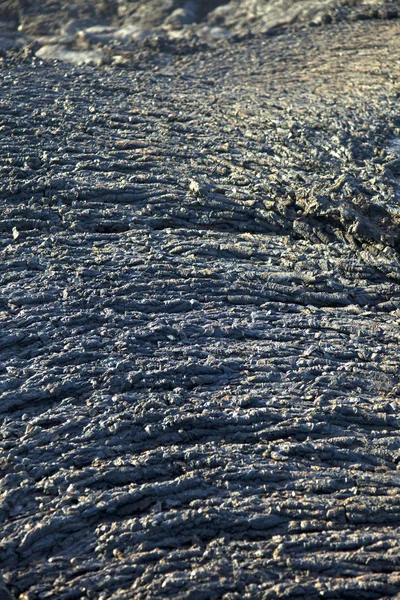 화산의 흐름의 돌 줄 아름 다운 구조 — 스톡 사진