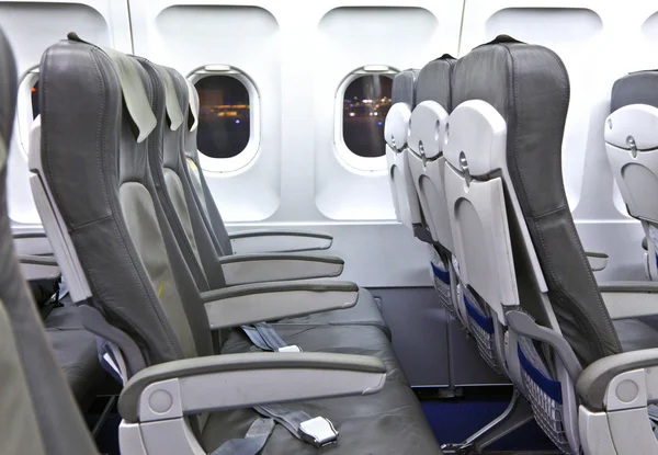 Assentos vazios na aeronave — Fotografia de Stock