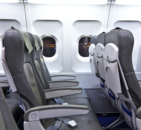 Leere Sitze im Flugzeug — Stockfoto