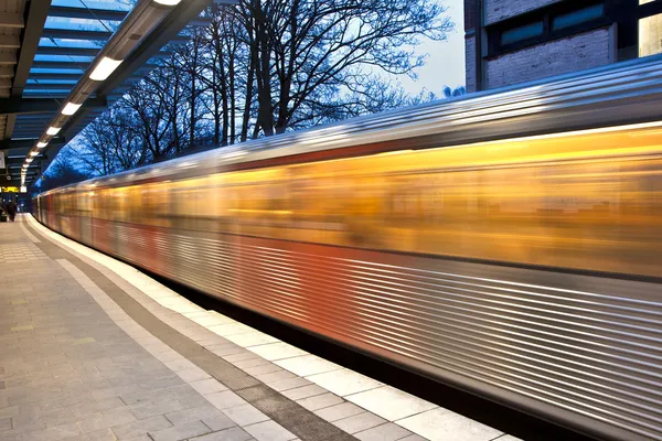 Vlak v pohybu — Stock fotografie