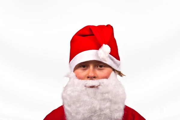 Garçon habillé en Père Noël — Photo