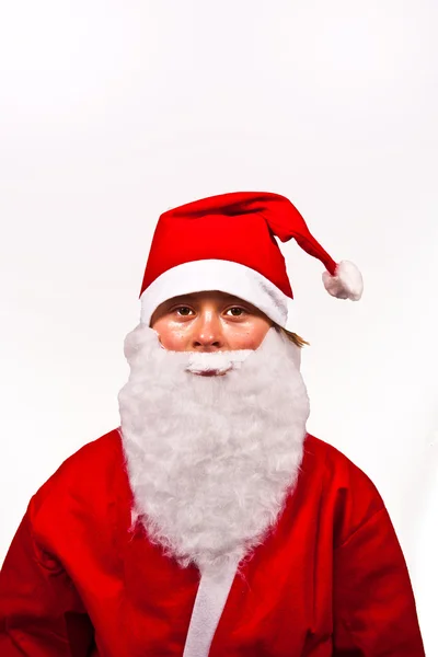 Ragazzo vestito da Babbo Natale — Foto Stock