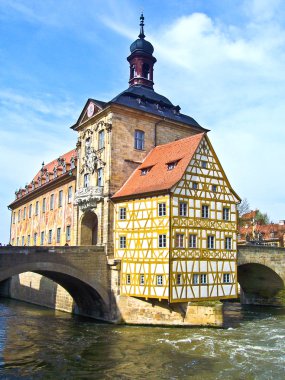 In the old town of Bamberg clipart