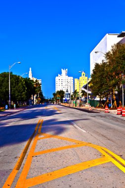 art deco tarzı şehir merkezi Güney miami zekâ tipik eski binalarda