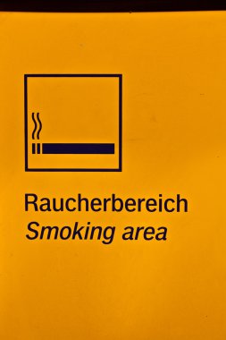 Sign smoking area clipart