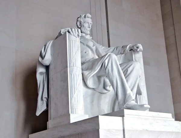Estátua de Abraham Lincoln no Lincoln Memorial — Fotografia de Stock