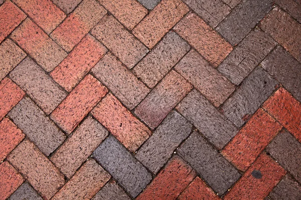 Old pedestrian brick paveway — Stock Photo, Image