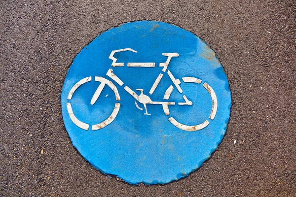 Símbolo para caminho e bikelane — Fotografia de Stock