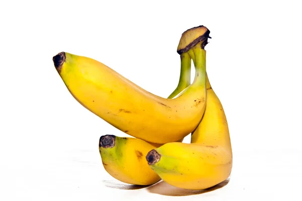 Vista ravvicinata della banana isolata — Foto Stock