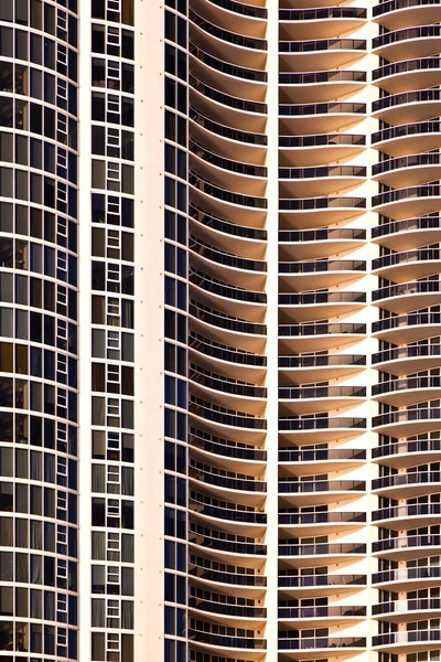 Balconies of scyscrapers at beautiful Sunny Islands, Miami — Stock Photo, Image