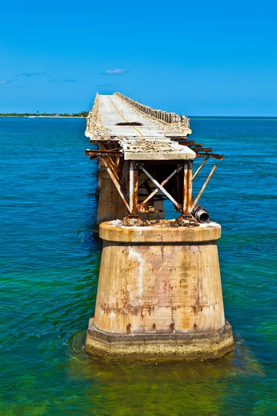Old Railroad Bridge on the Bahia Honda Key in the Florida keys — Stock Photo, Image
