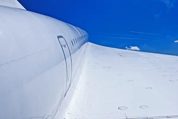 Skrzydło concorde, naddźwiękowy samolot — Zdjęcie stockowe