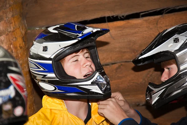 Boy enjoys Quad driving — Stock Photo, Image