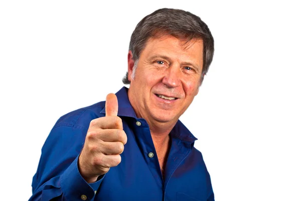 Man gives sign all right — Stock Photo, Image