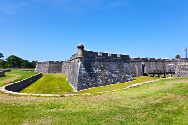 Castillo de San Marco - ancient fort in st. augustine florida clipart