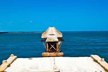 bahia honda eski demiryolu köprüsünde anahtar florida Keys