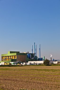 Buildings of an Industry Park in beautiful landscape clipart
