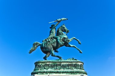 Monument archduke charles of Austria clipart