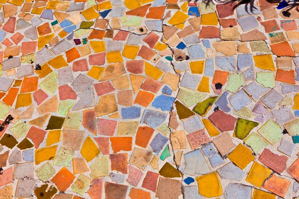 Mosaic with tiles gives a beautiful colorful pattern — Stock Photo, Image