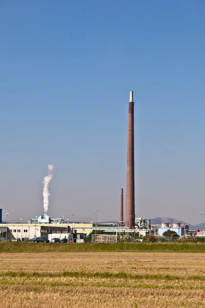 stock image Buildings of an Industry Park in beautiful landscape