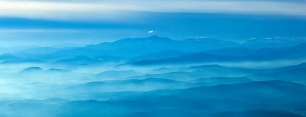 Luchtfoto van de Alpen — Stockfoto