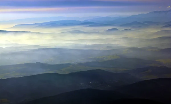 Luftaufnahme der Alpen — Stockfoto