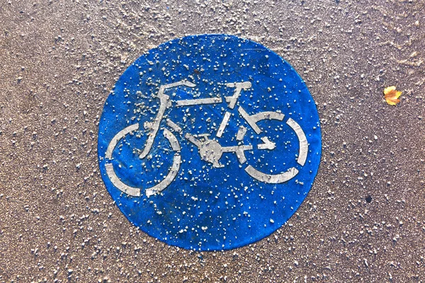 Symbol for path and bikelane — Stock Photo, Image