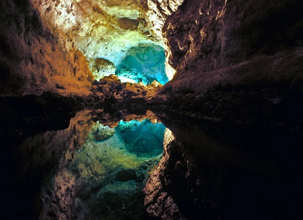 Cueva de Los Verdes in Lanzarote — Stock Photo, Image