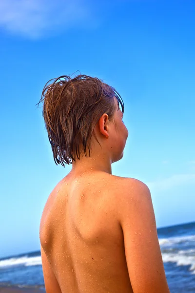 Espalda de chico lindo — Foto de Stock