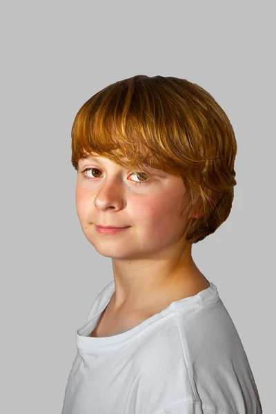感情とかわいい男の子の肖像画 — ストック写真