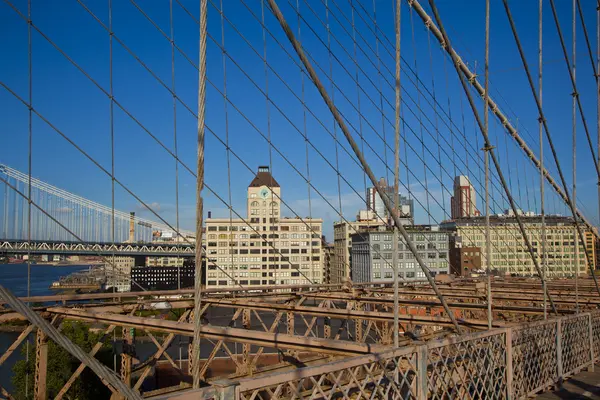 Brooklyn híd New Yorkban — Stock Fotó